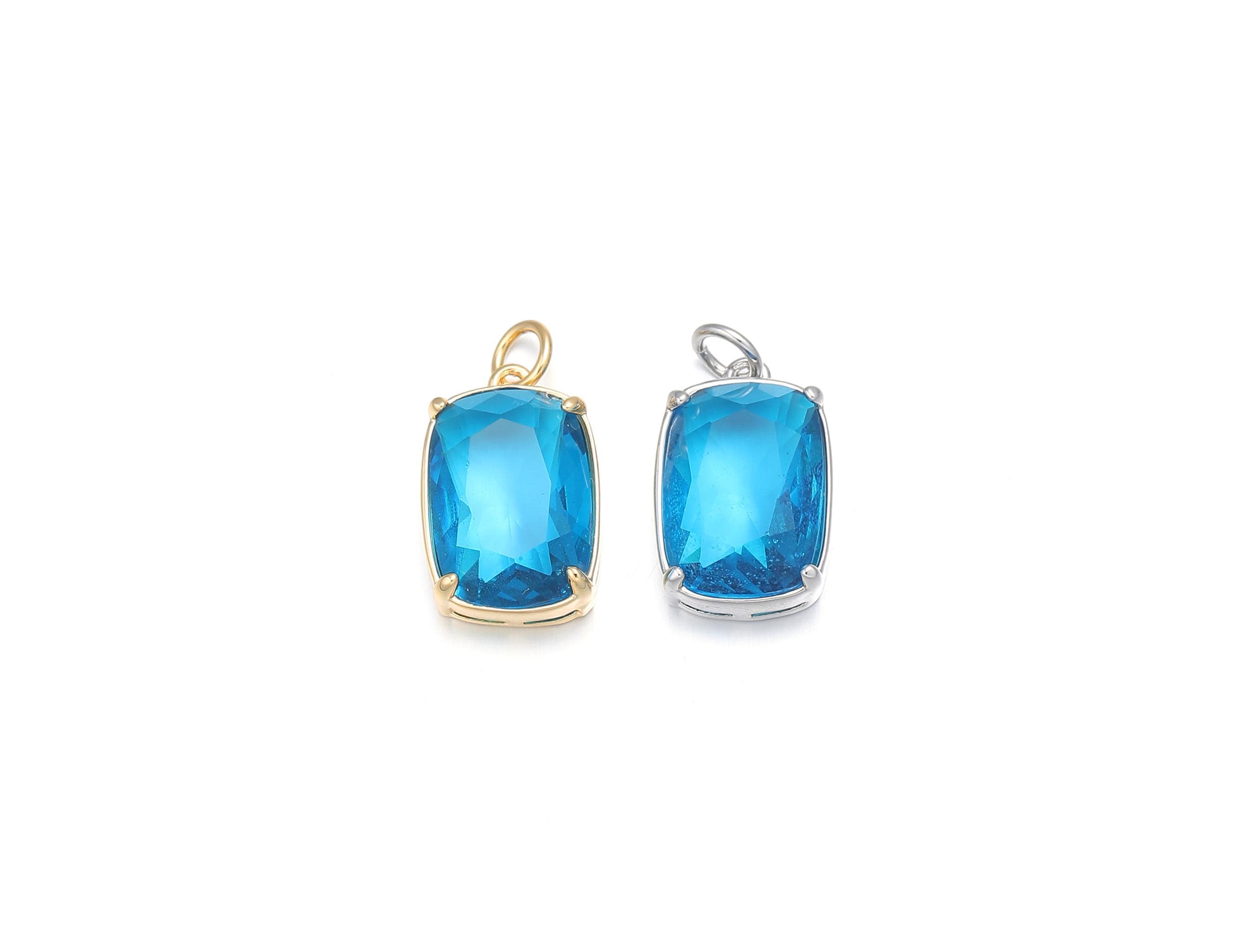 Rectangle Charms in Gold