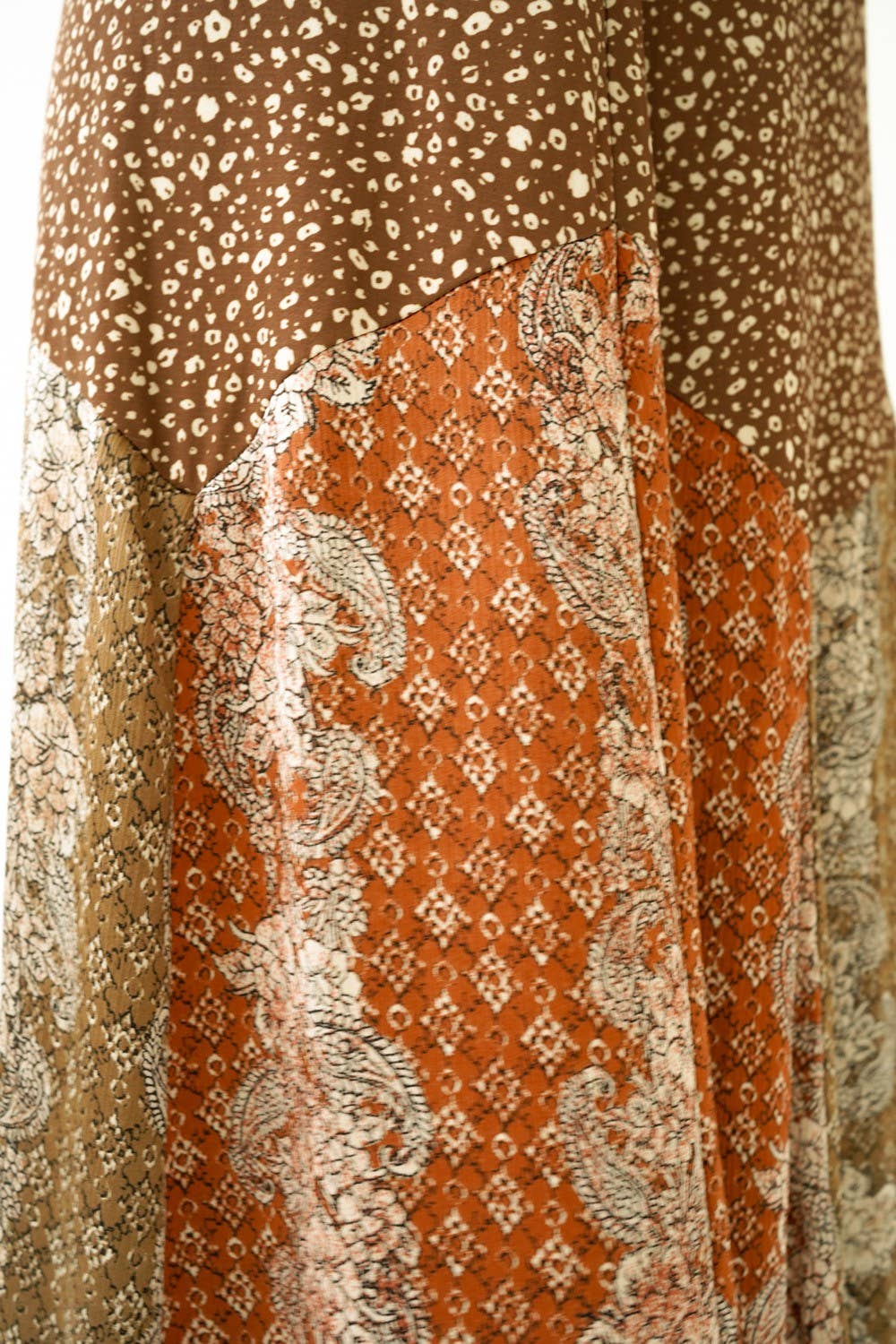 19698 Mix Print Skirt