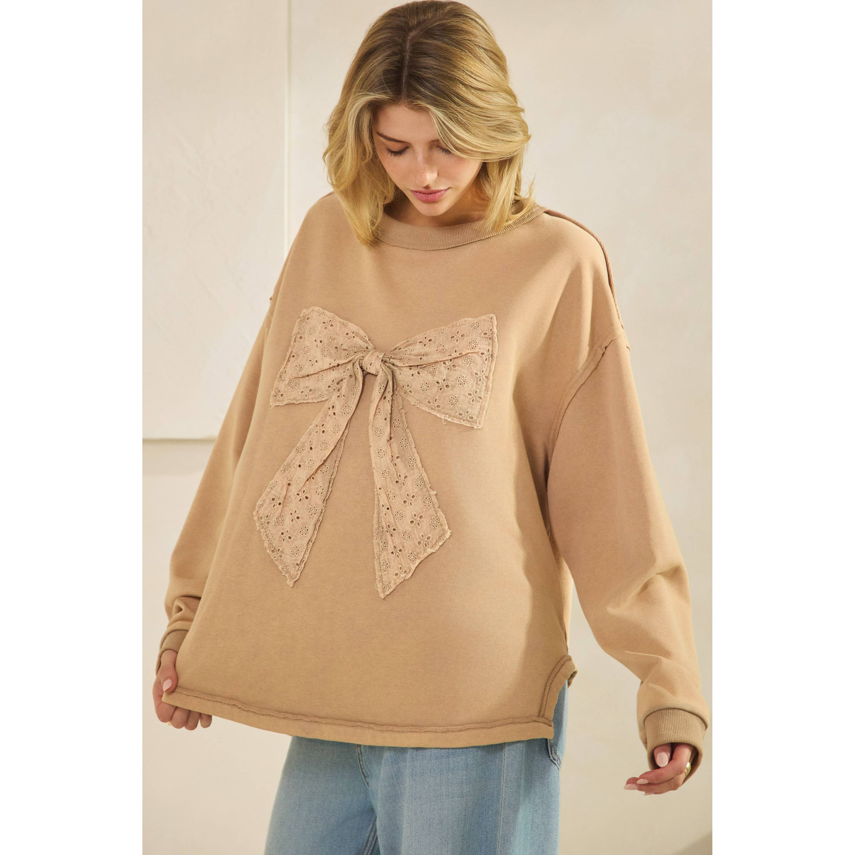 WHIMSY BOW SWEATSHIRT