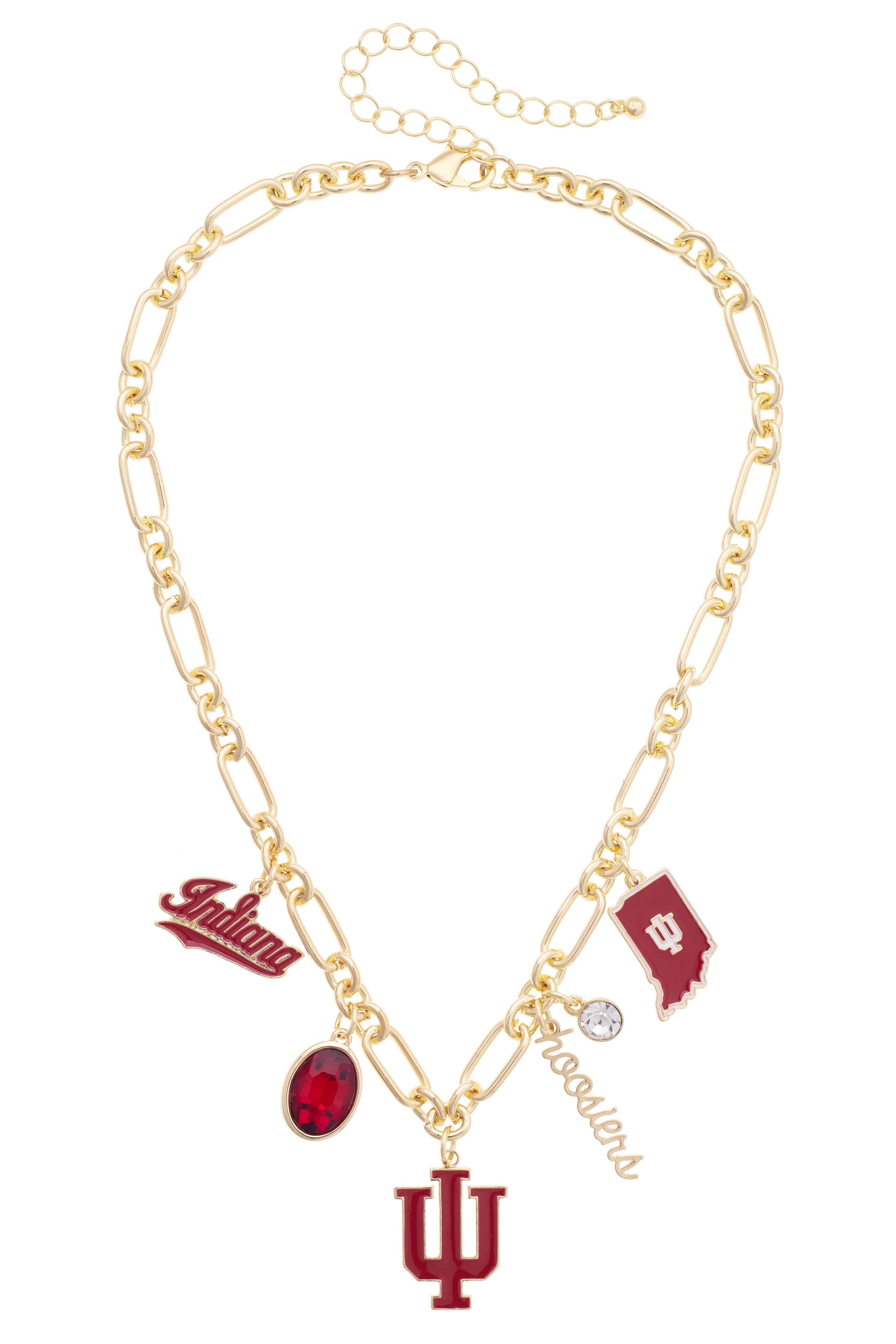 Indiana Hoosiers Gameday Charm Necklace