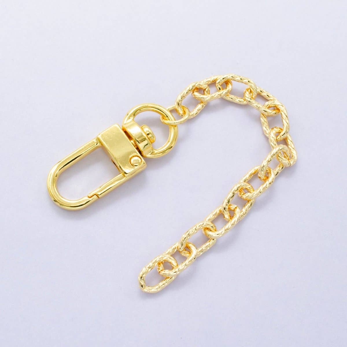 Paperclip Chain Bag Purse Charm Swivel Keychain