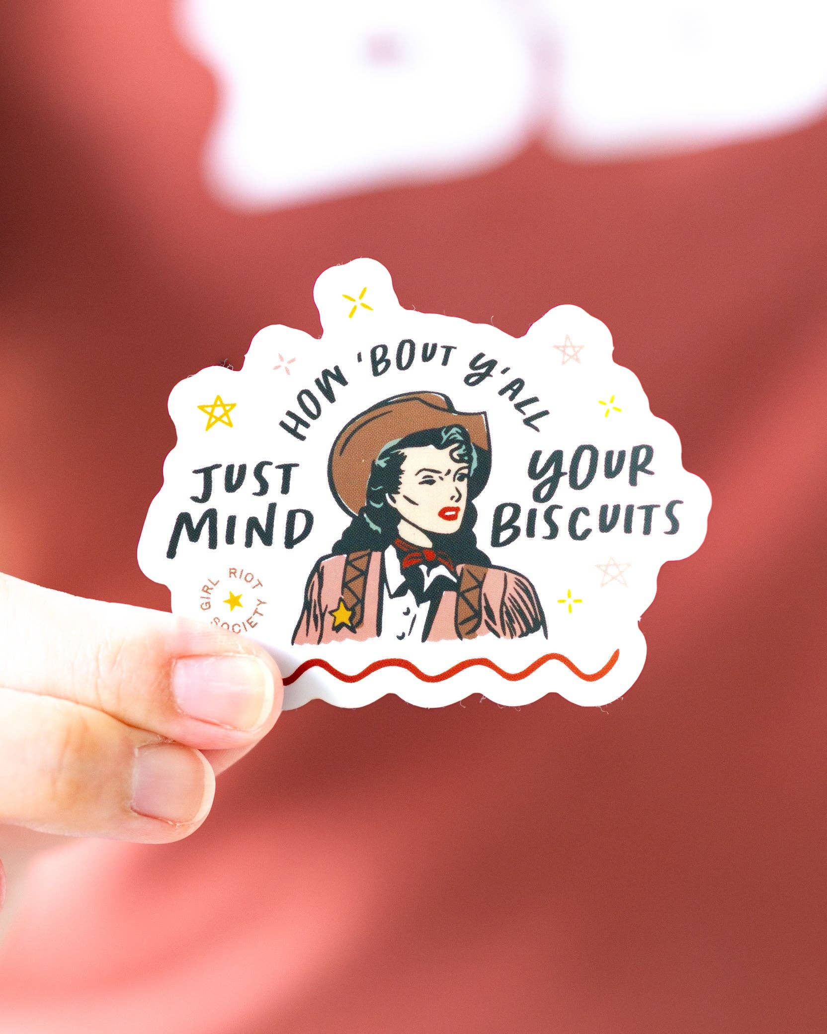 Mind Your Biscuits Die Cut Sticker