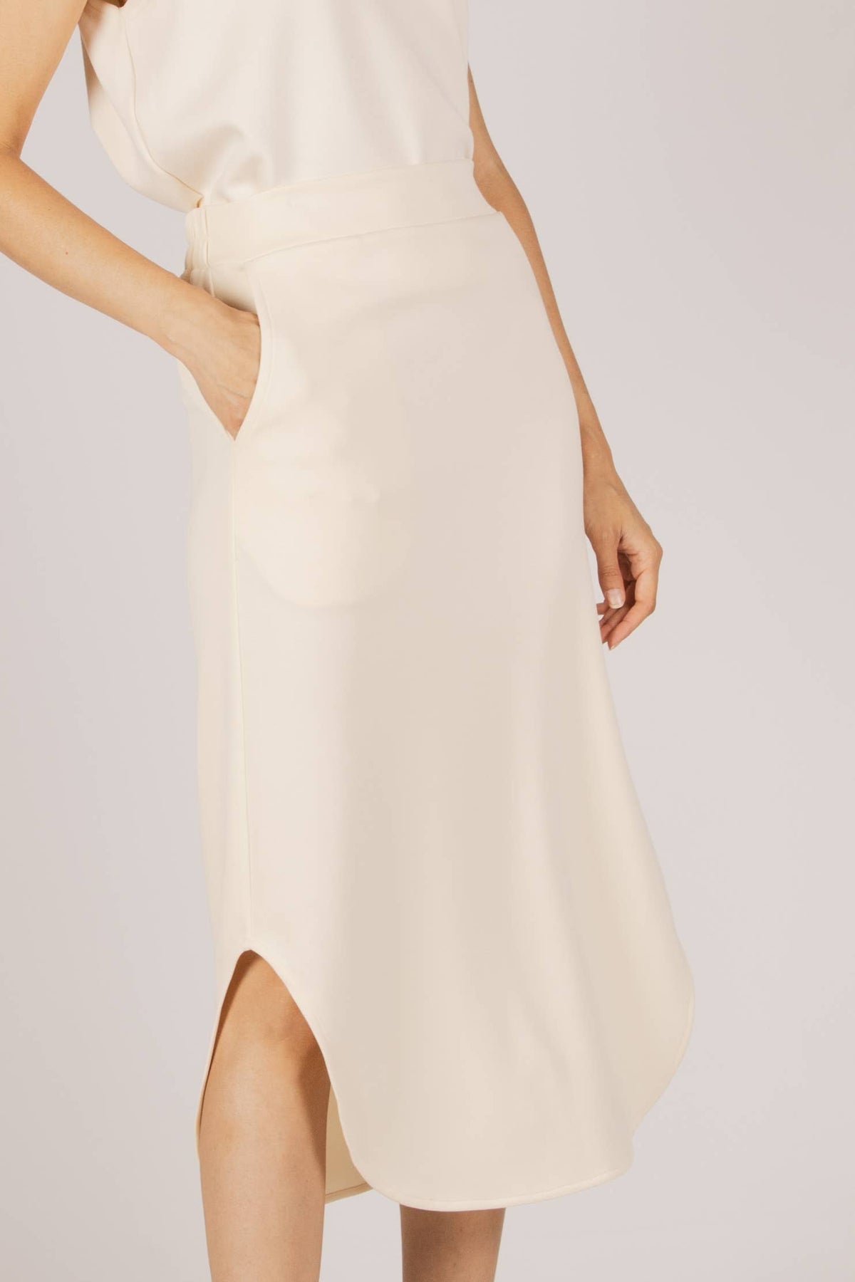 P. CILL Butter Modal Midi Skirt