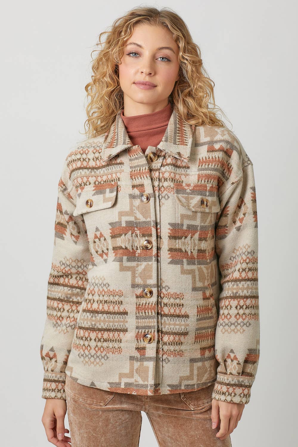60748 Aztec Shacket