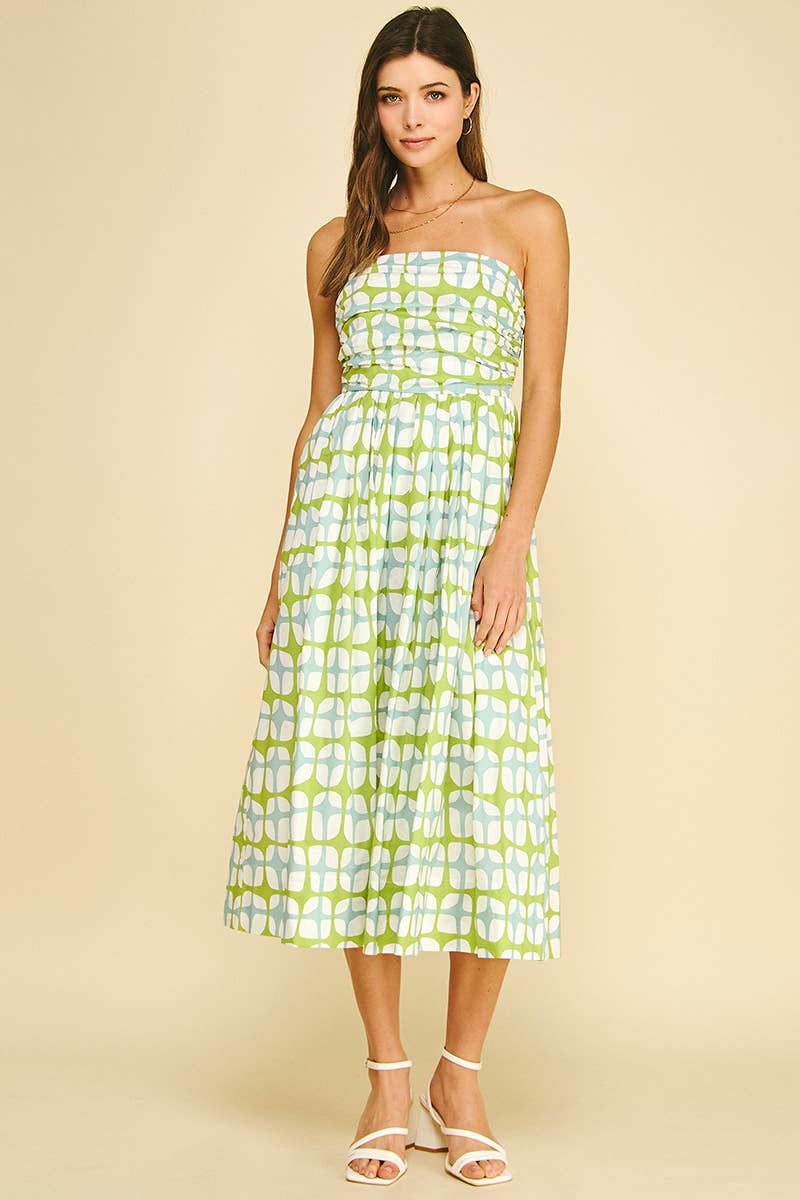 Geometric Midi Dress