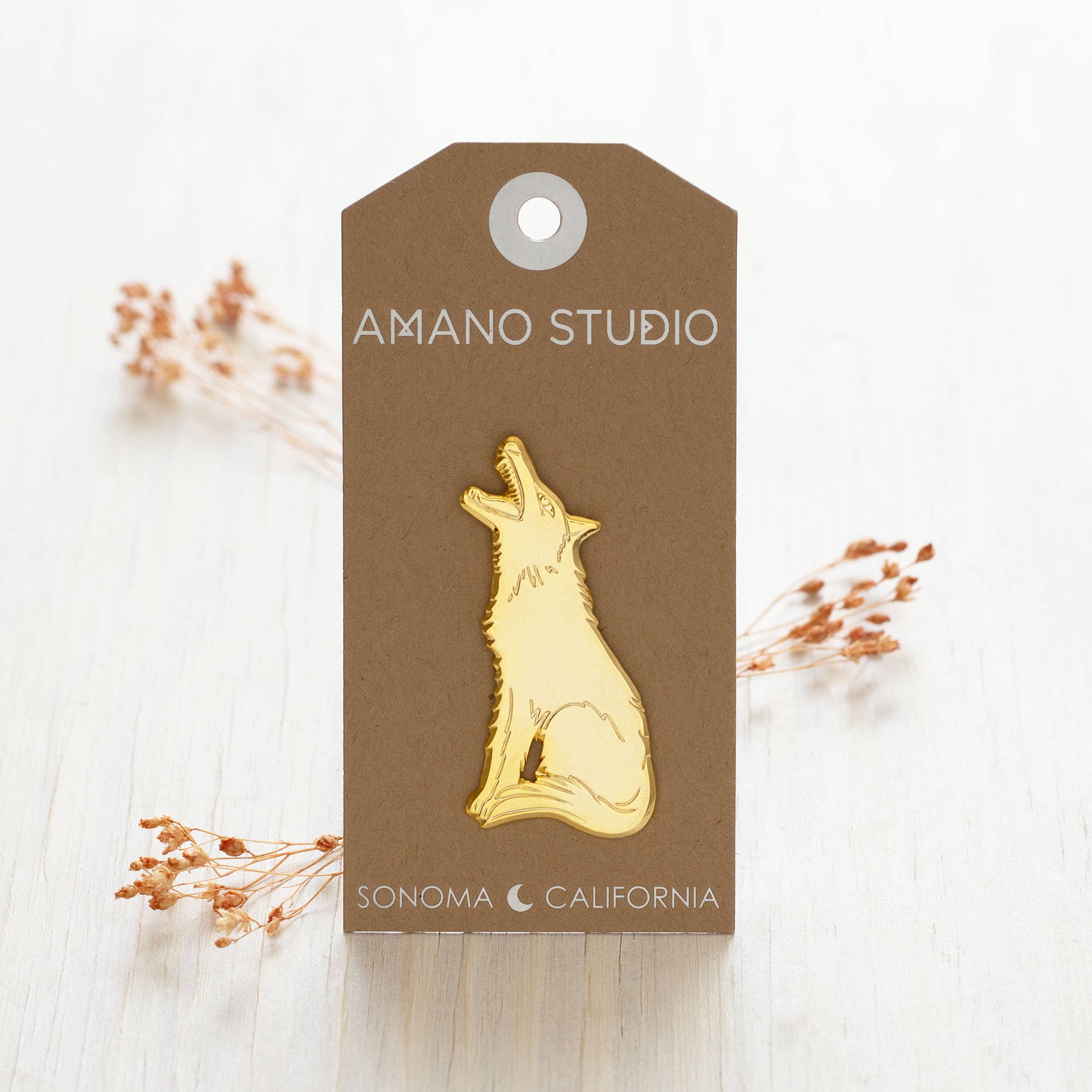 Wolf Brooch