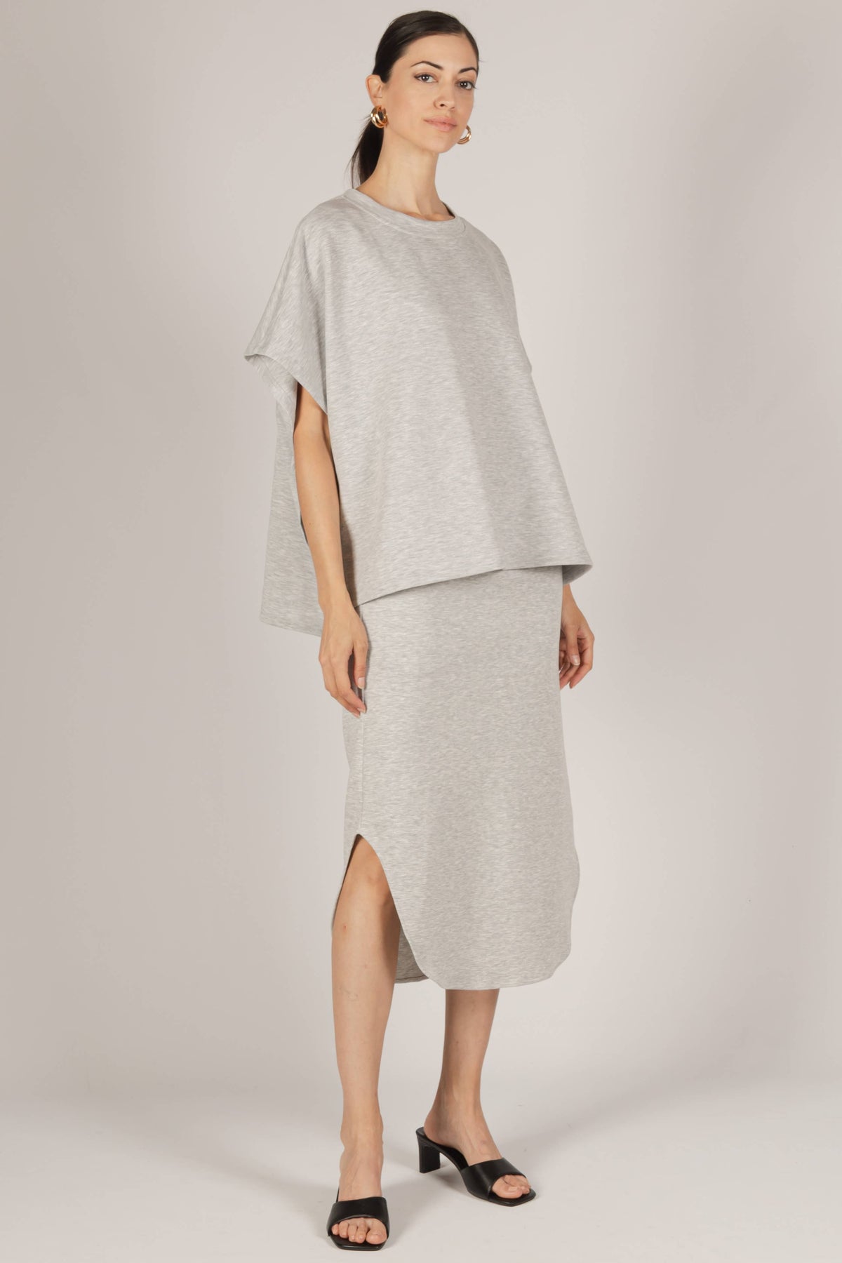 P. CILL Butter Modal Midi Skirt