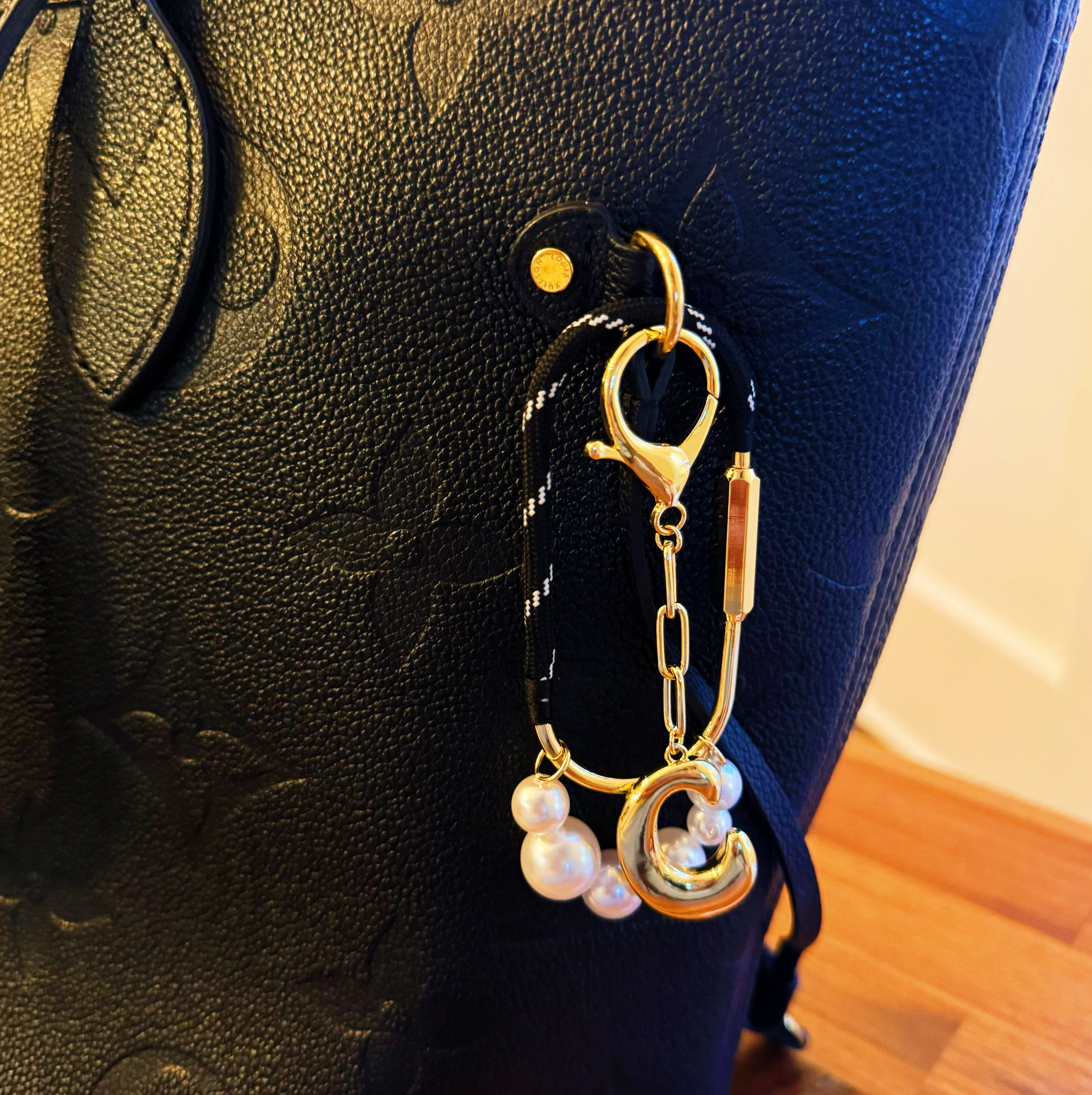 Roped And Pearled Bag Charm