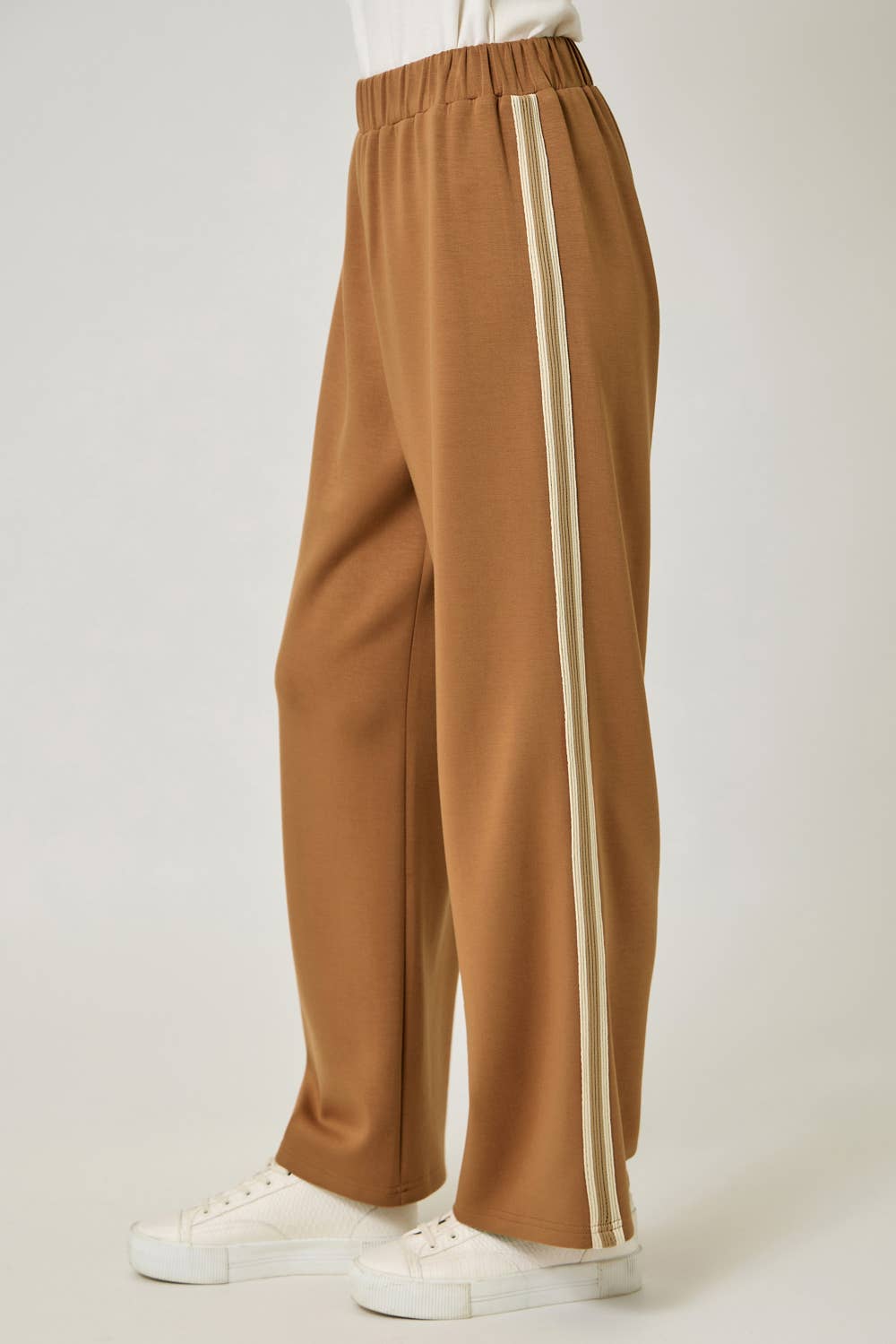 Embroidered Stripe Tracksuit Pants