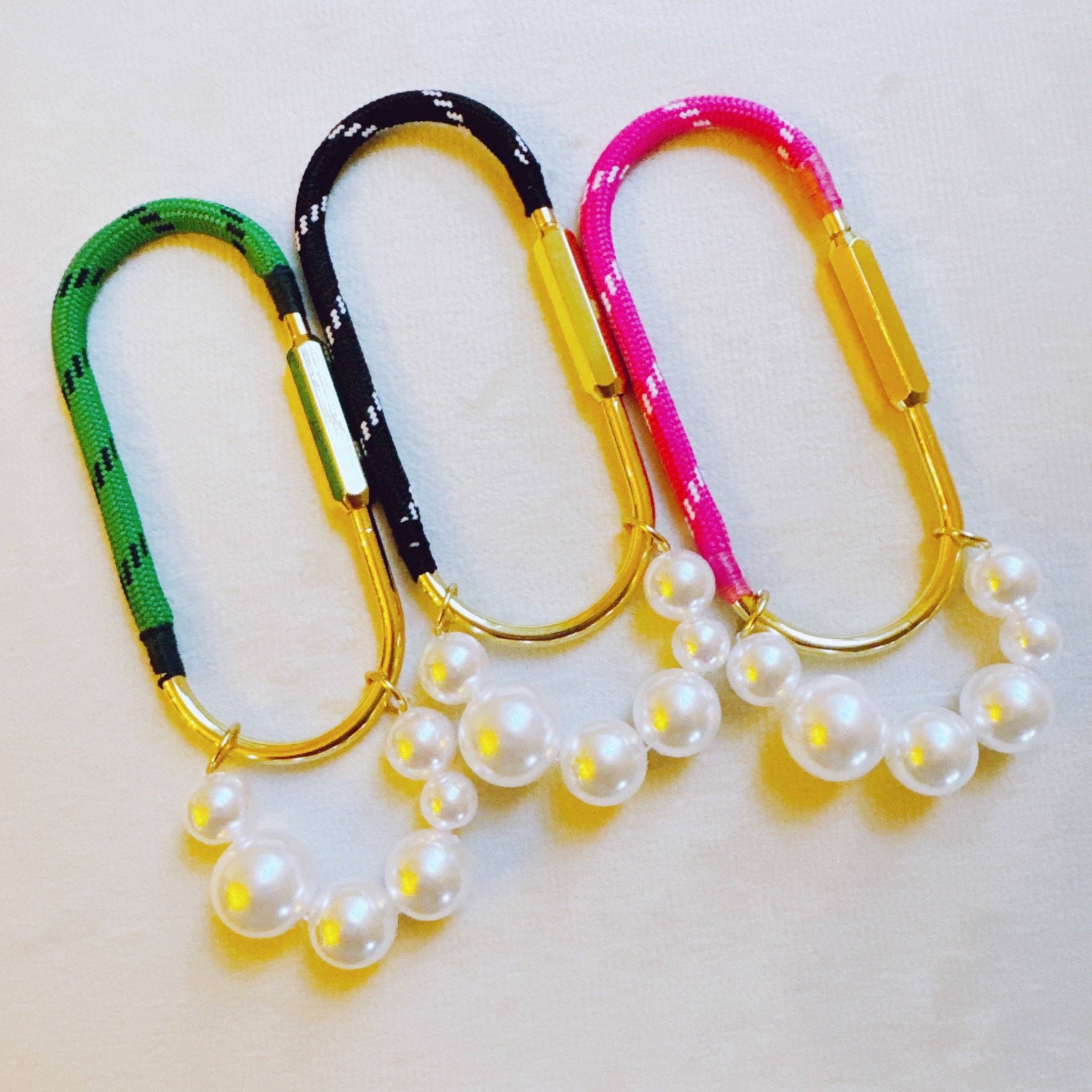 Roped And Pearled Bag Charm