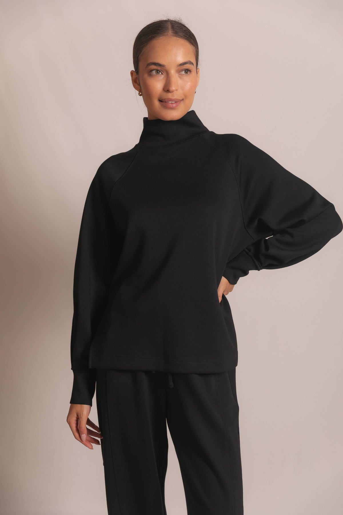 Butter Modal Mock Neck Long Sleeve