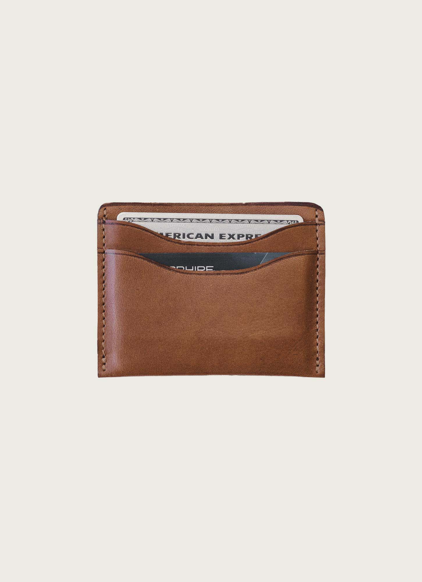 Full-Grain Leather Card Wallet – Slim Minimalist