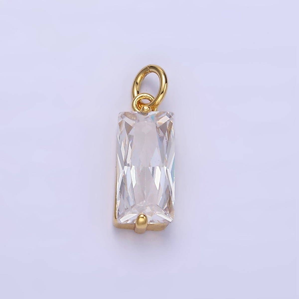 Clear Baguette Charm