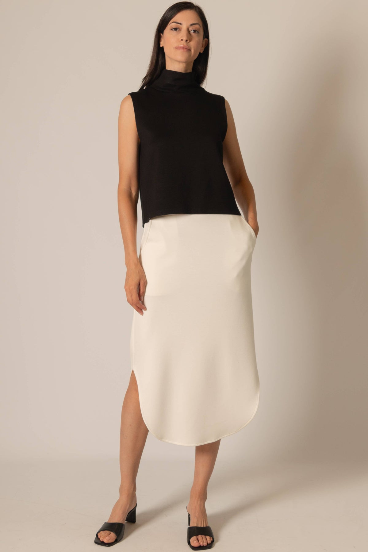 P. CILL Butter Modal Midi Skirt