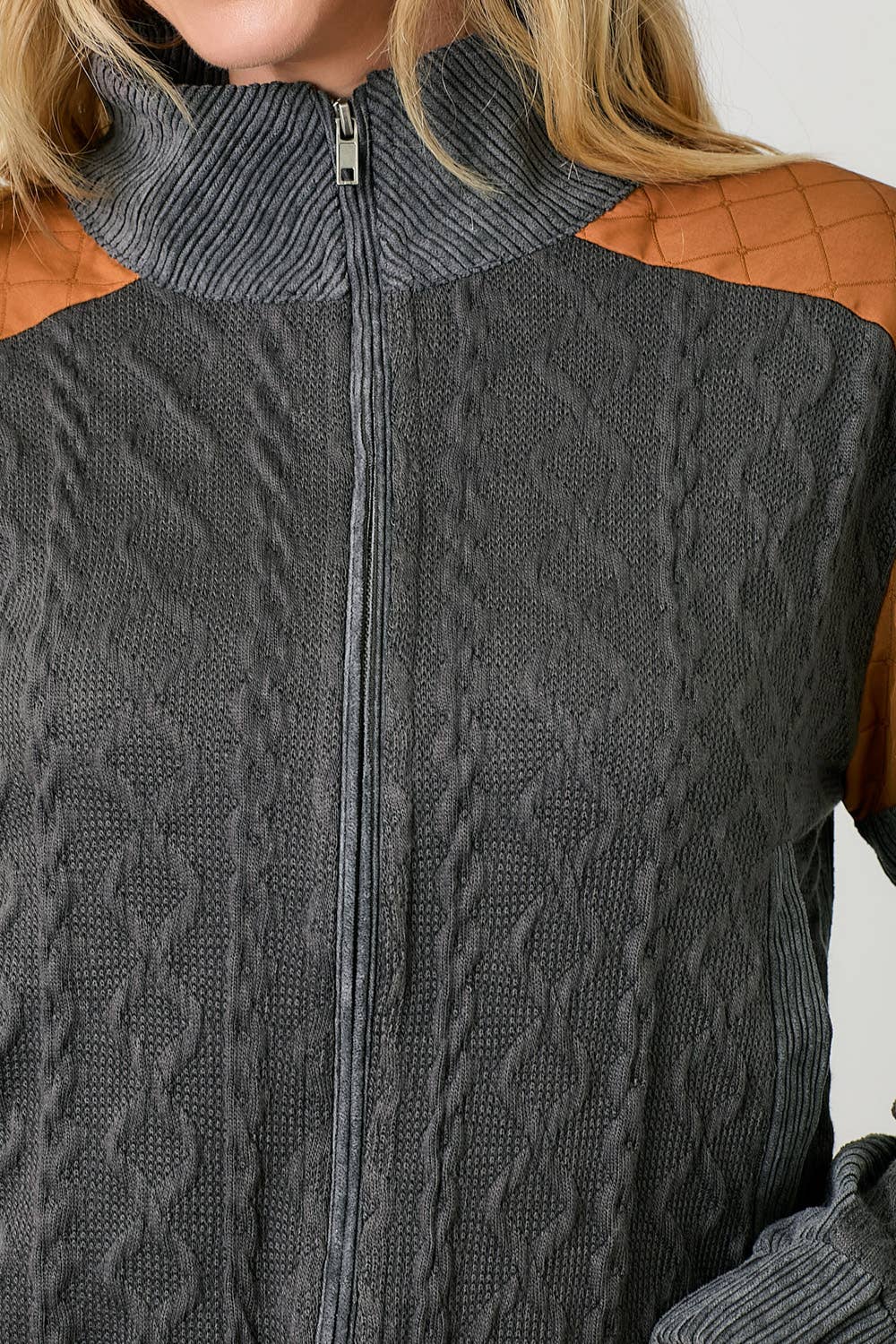 Mixed Media Bomber Jacket