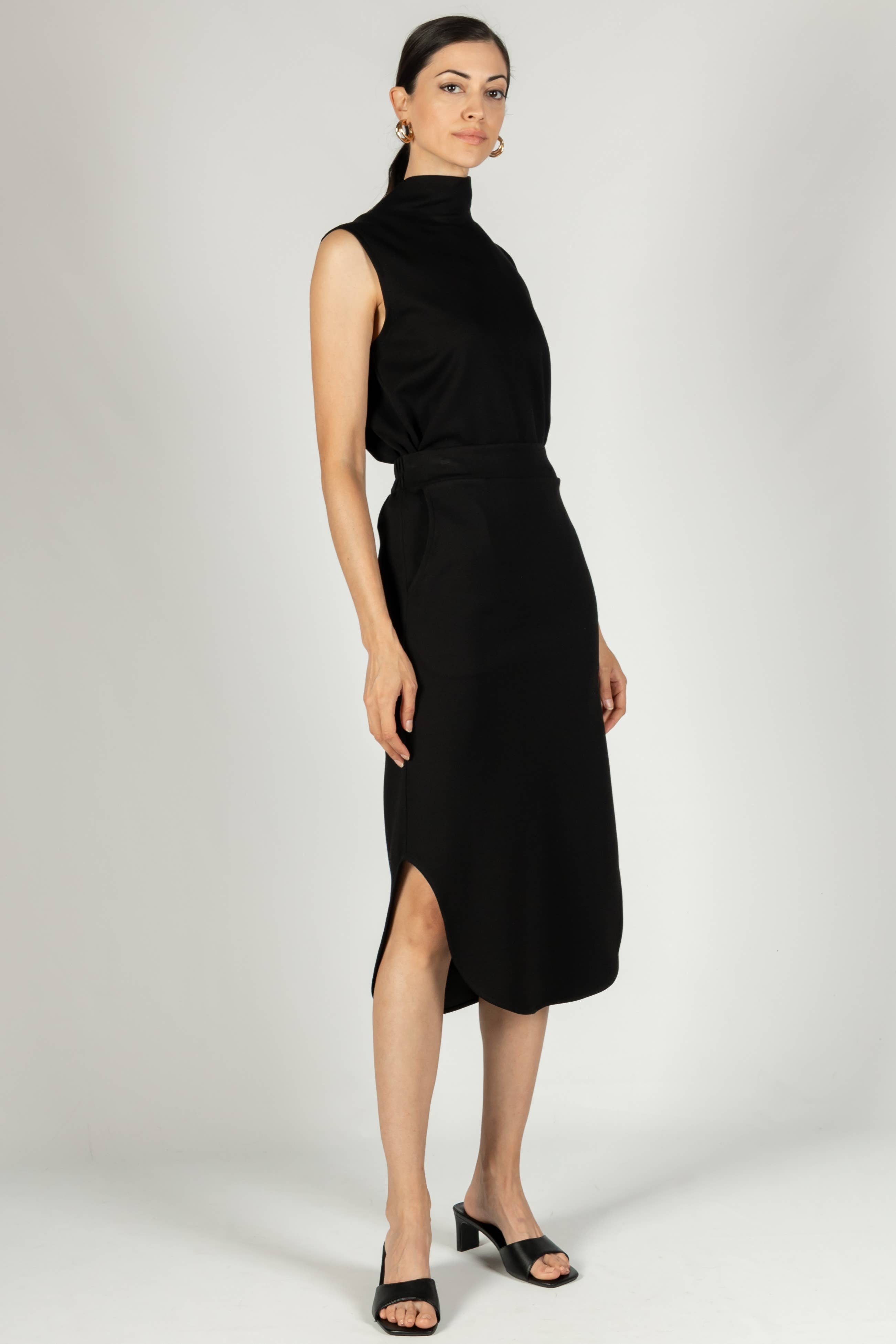 P. CILL Butter Modal Midi Skirt