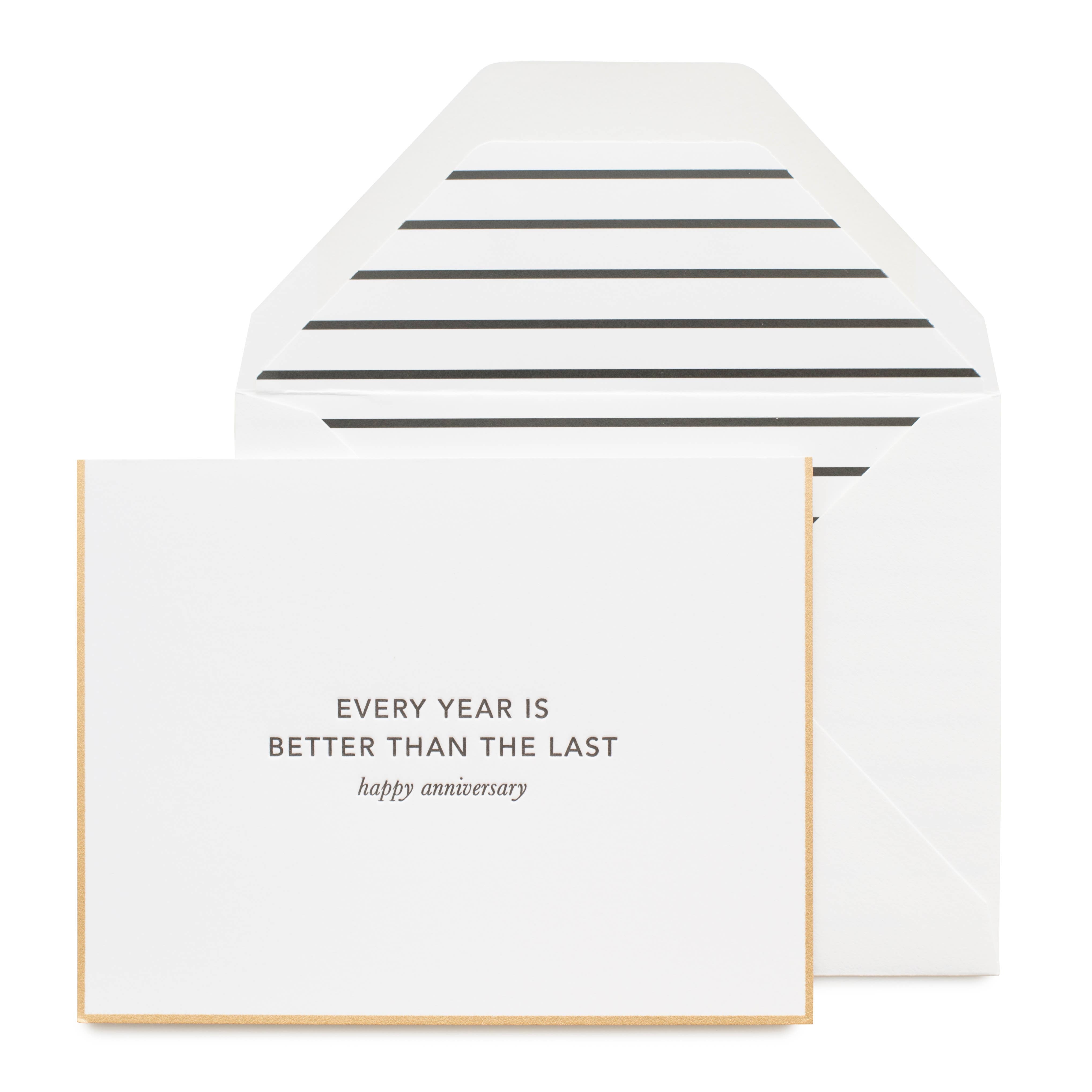 Better Than the Last Card | Letterpress Birthday Card