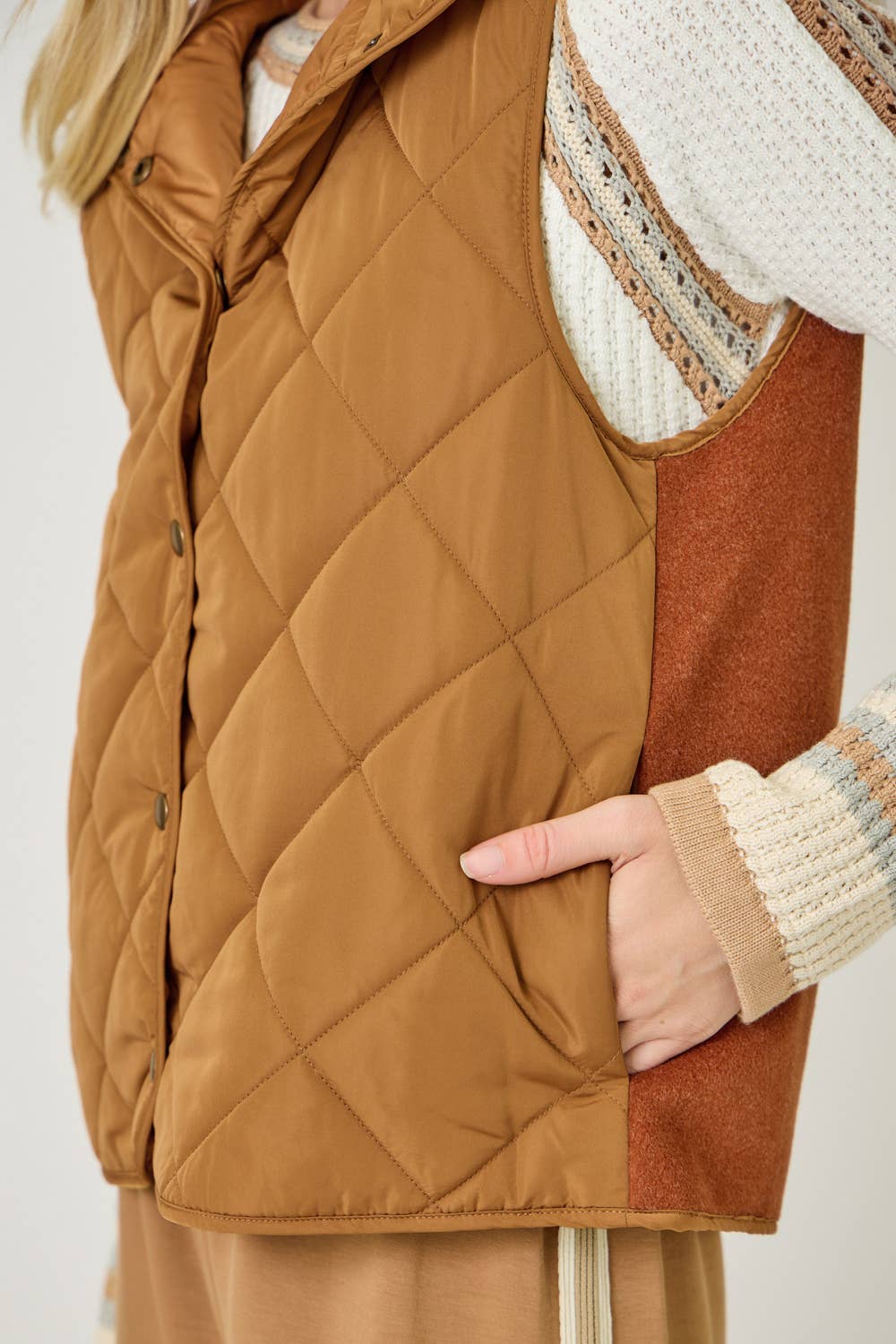 Quilted Puffer Hoodie Vest