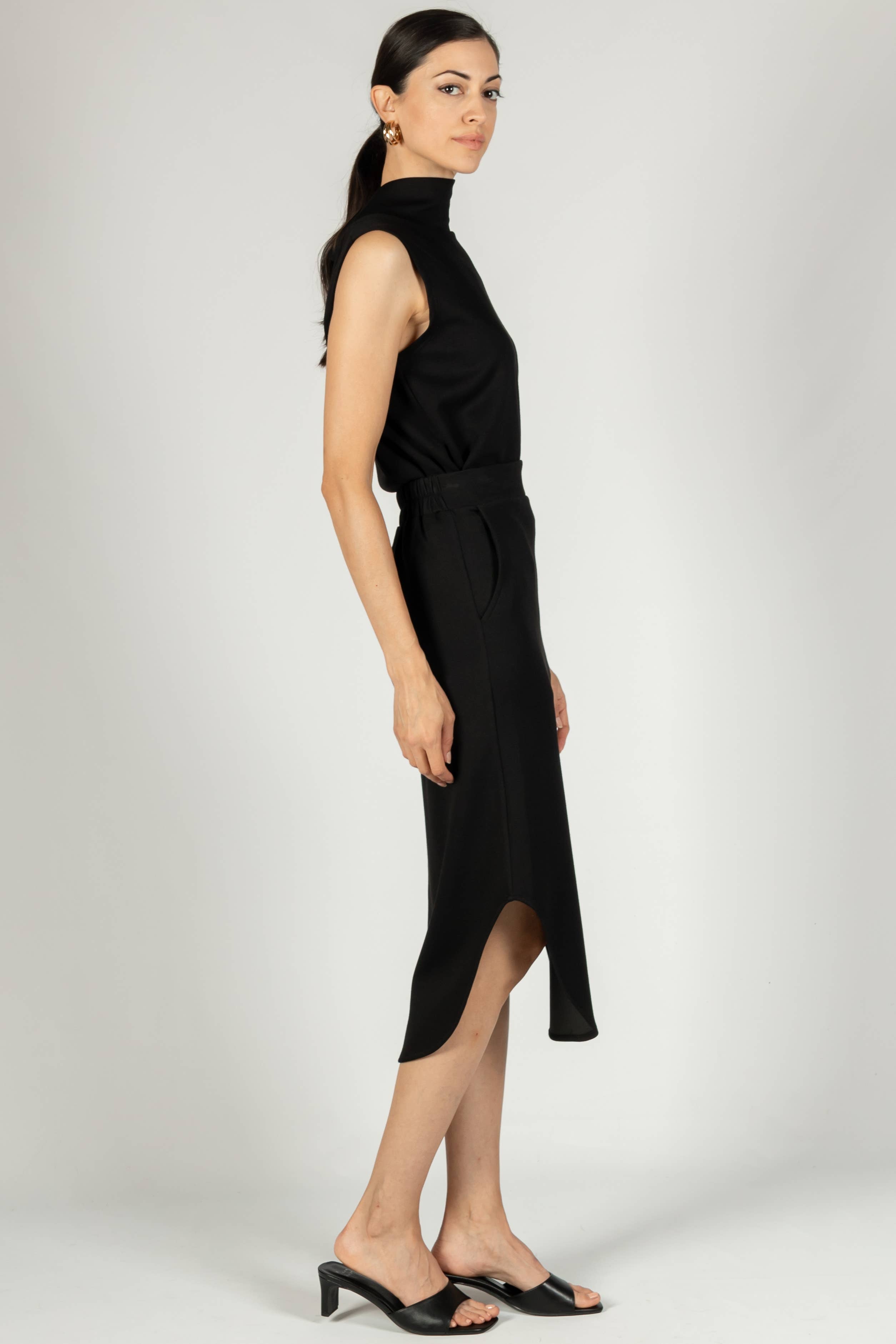 P. CILL Butter Modal Midi Skirt