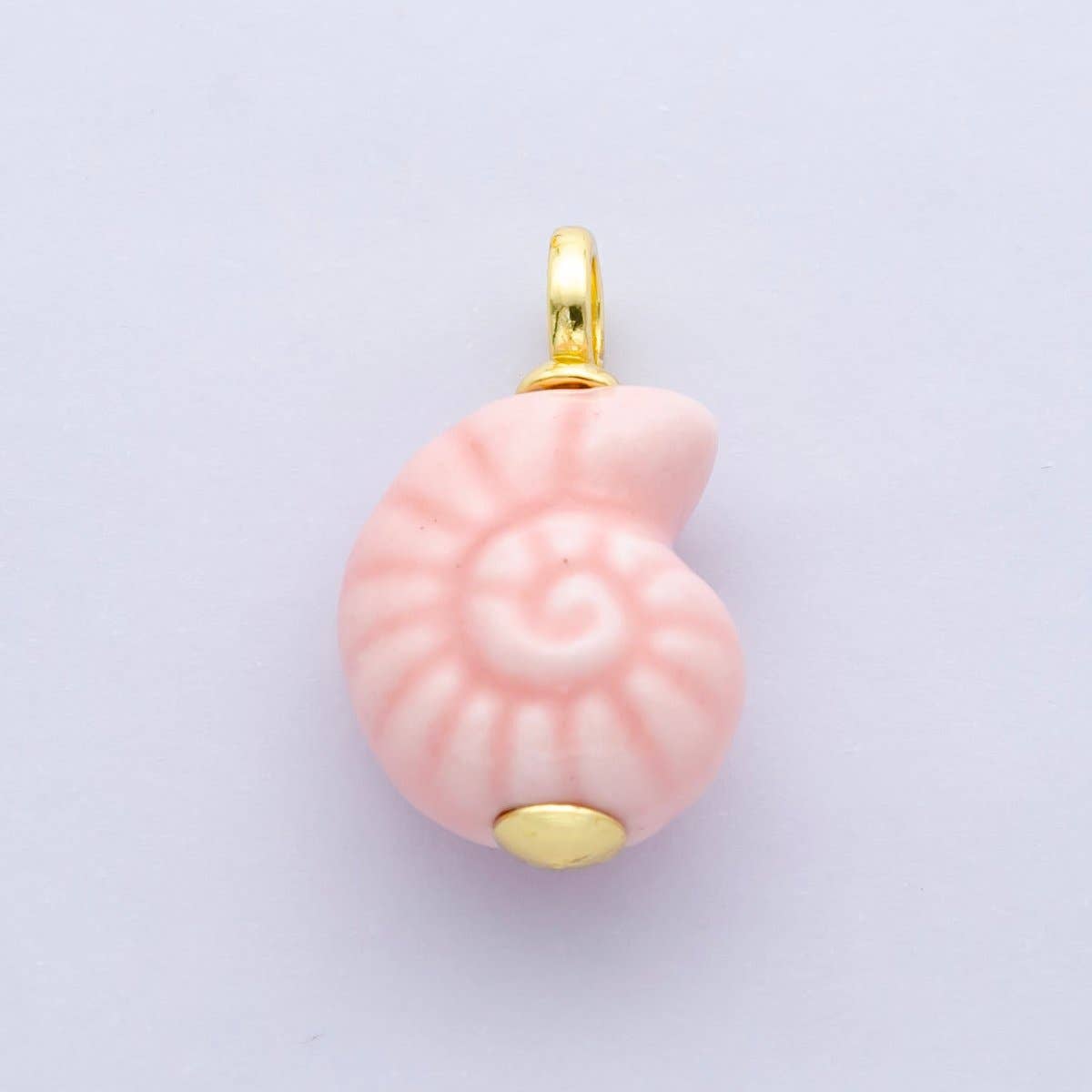 24K Gold Filled Nature Floral Mushroom Pet Sea Sell Ceramic Drop Charm