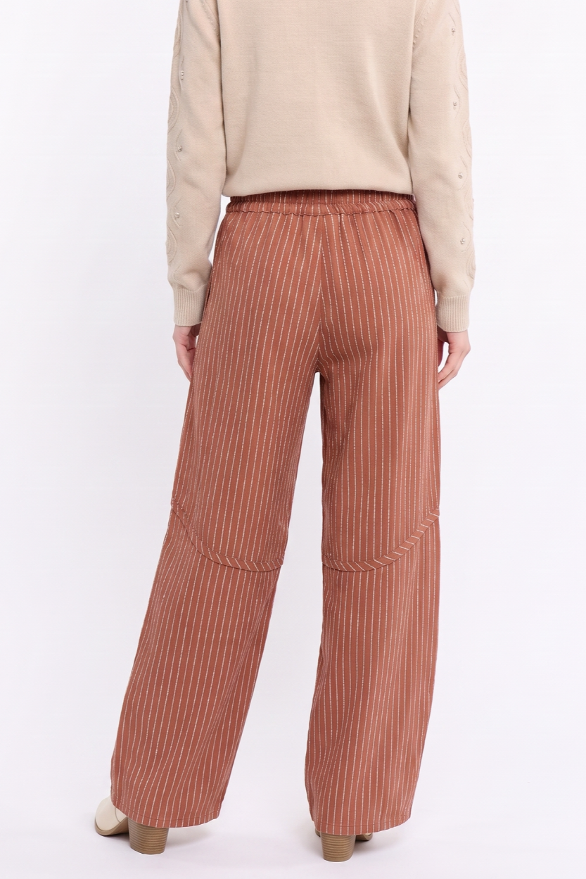CB10394J Pinstripe Drawstring Pants