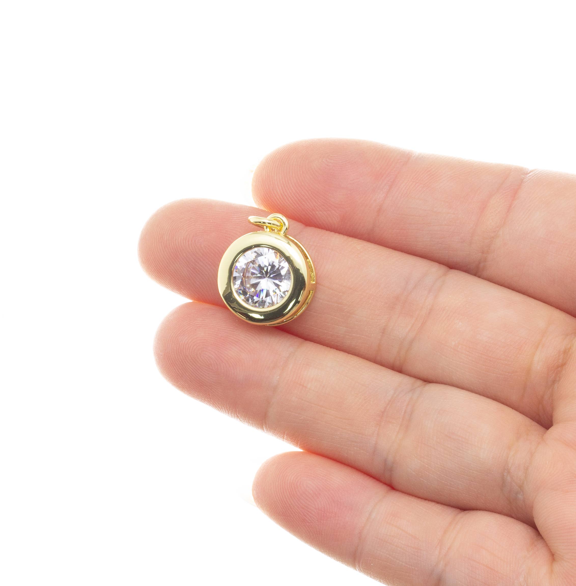 5A Top Quality CZ Round Pendant For Jewelry,CPG3150