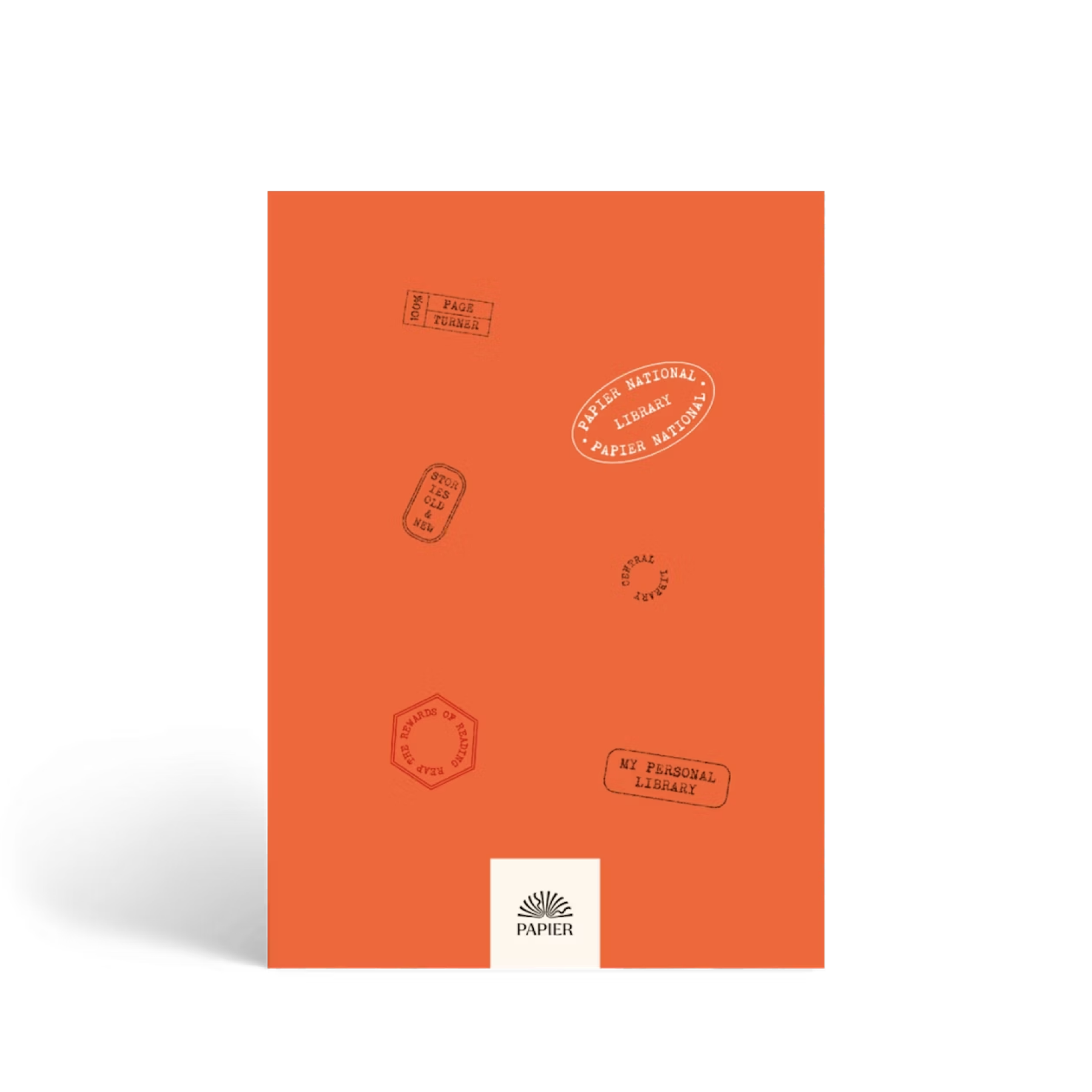 Library Card Hardcover Guided Reading Journal