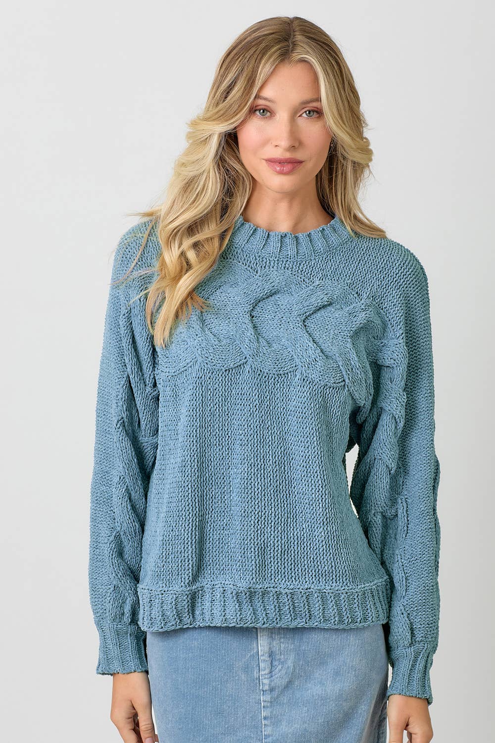 Camille Cable Pullover Sweater