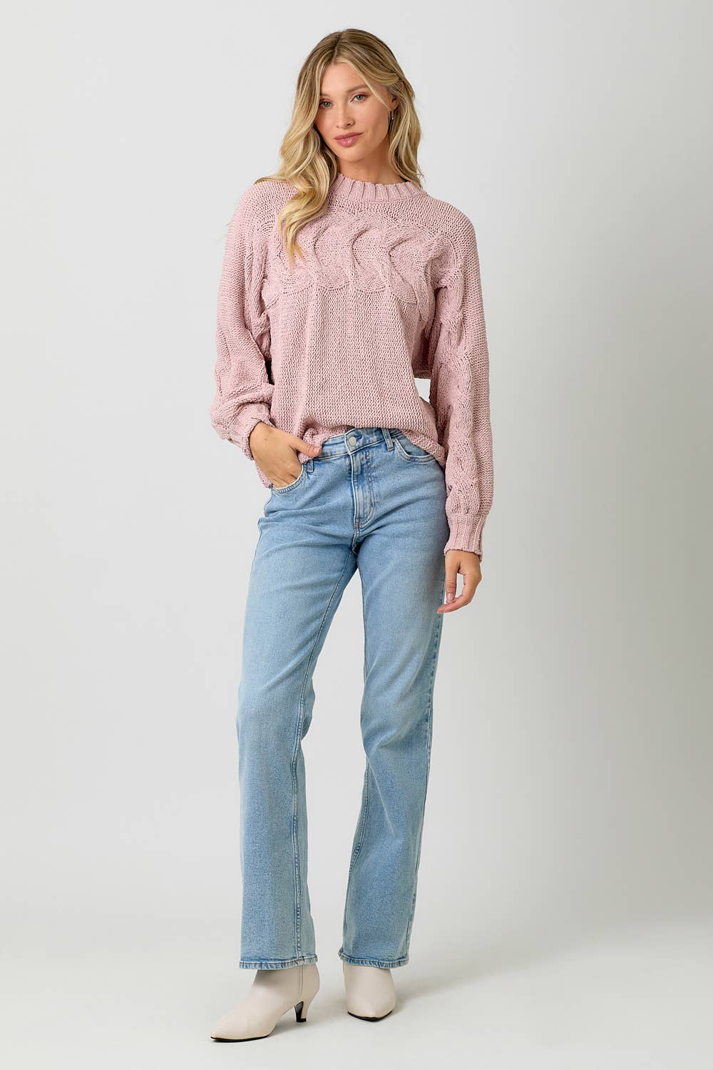 Camille Cable Pullover Sweater