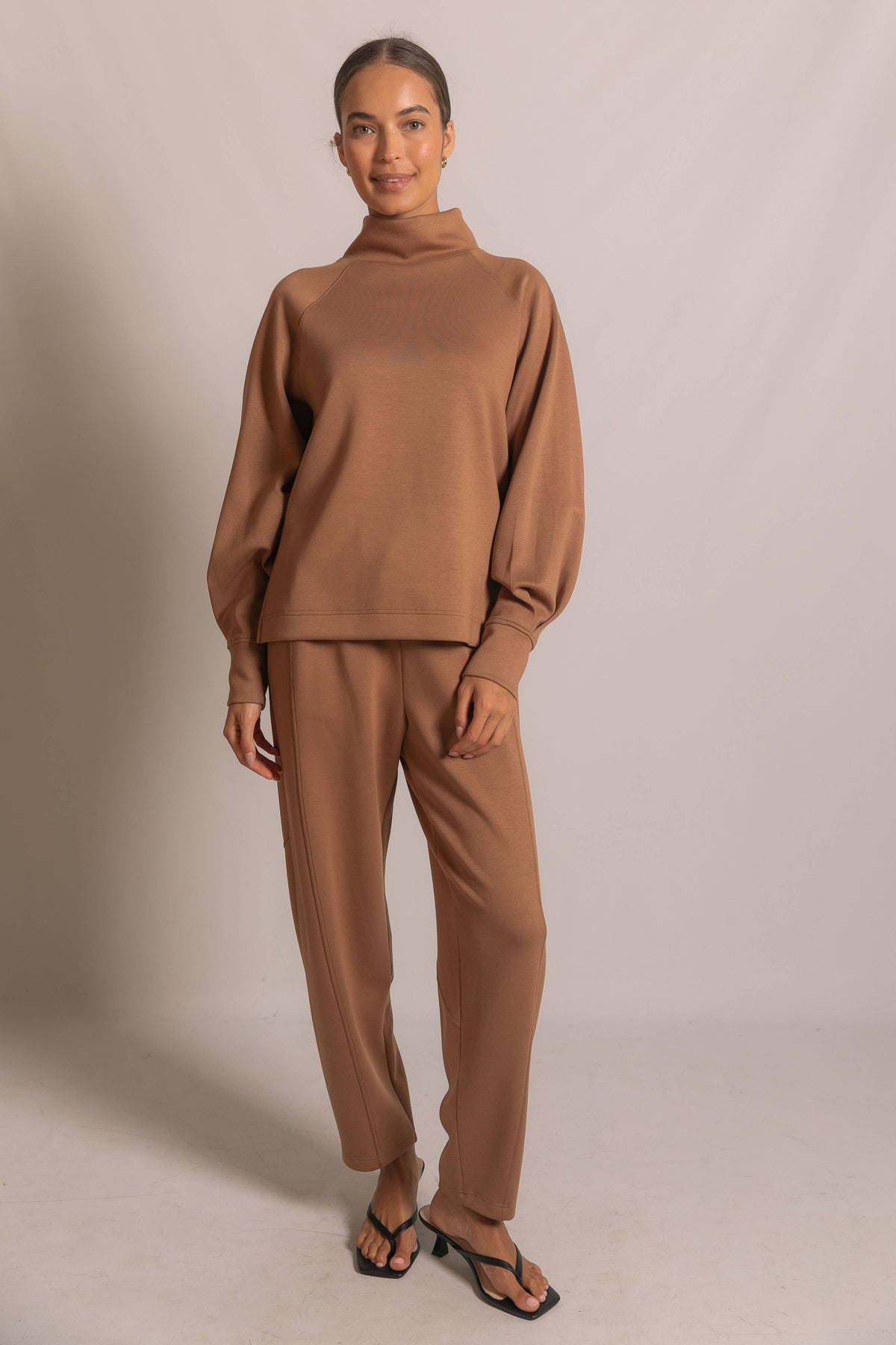 Butter Modal Mock Neck Long Sleeve