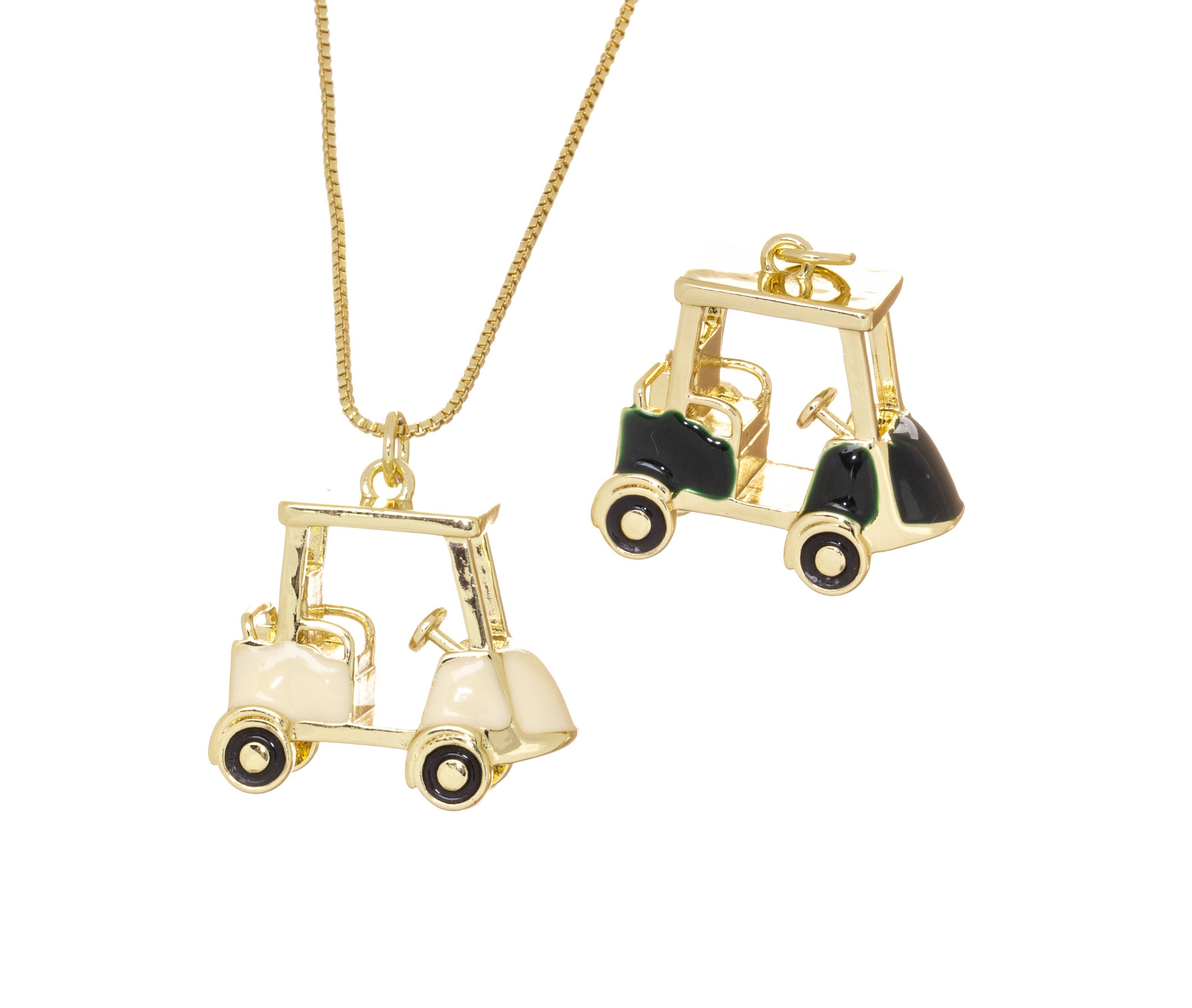 Golf Cart Charm for Golfers, Golfer's Cart Pendant