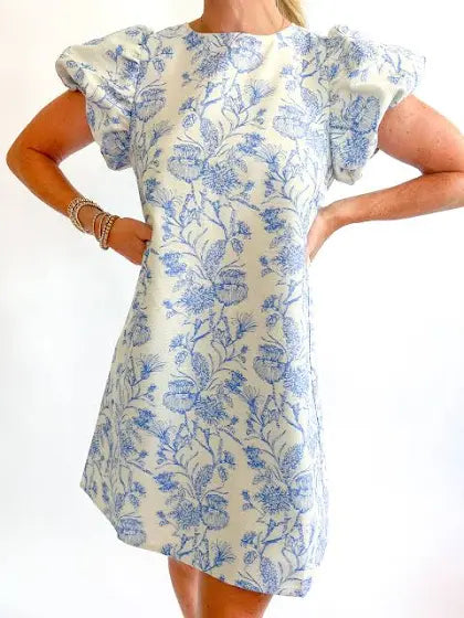 Janie Puff Sleeve Toile Dress