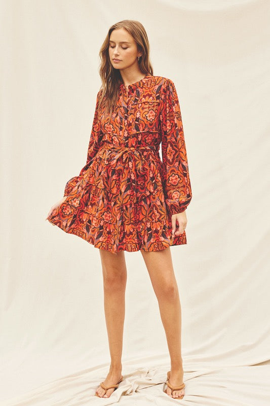 Cannes Harvest Moon Button Up Dress