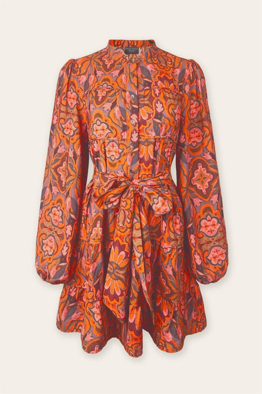 Cannes Harvest Moon Button Up Dress