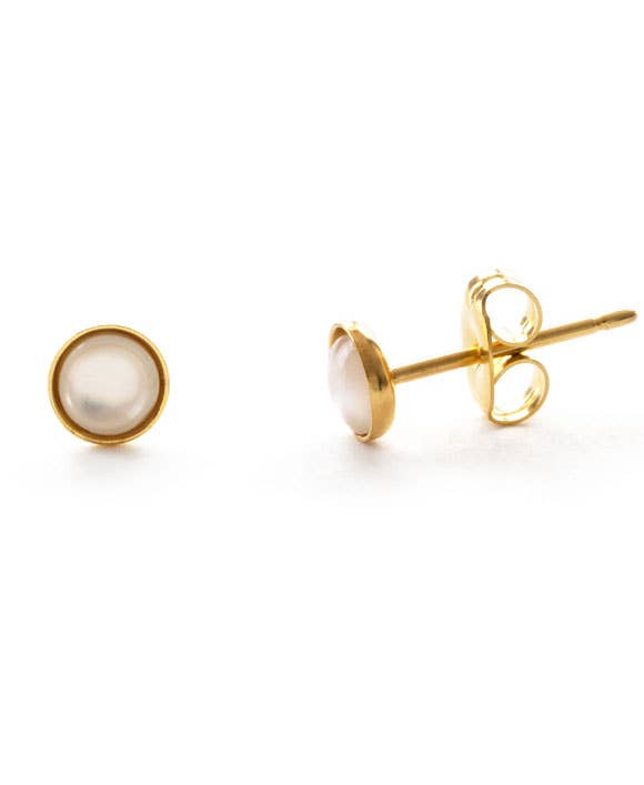 4mm Mother of Pearl Studs