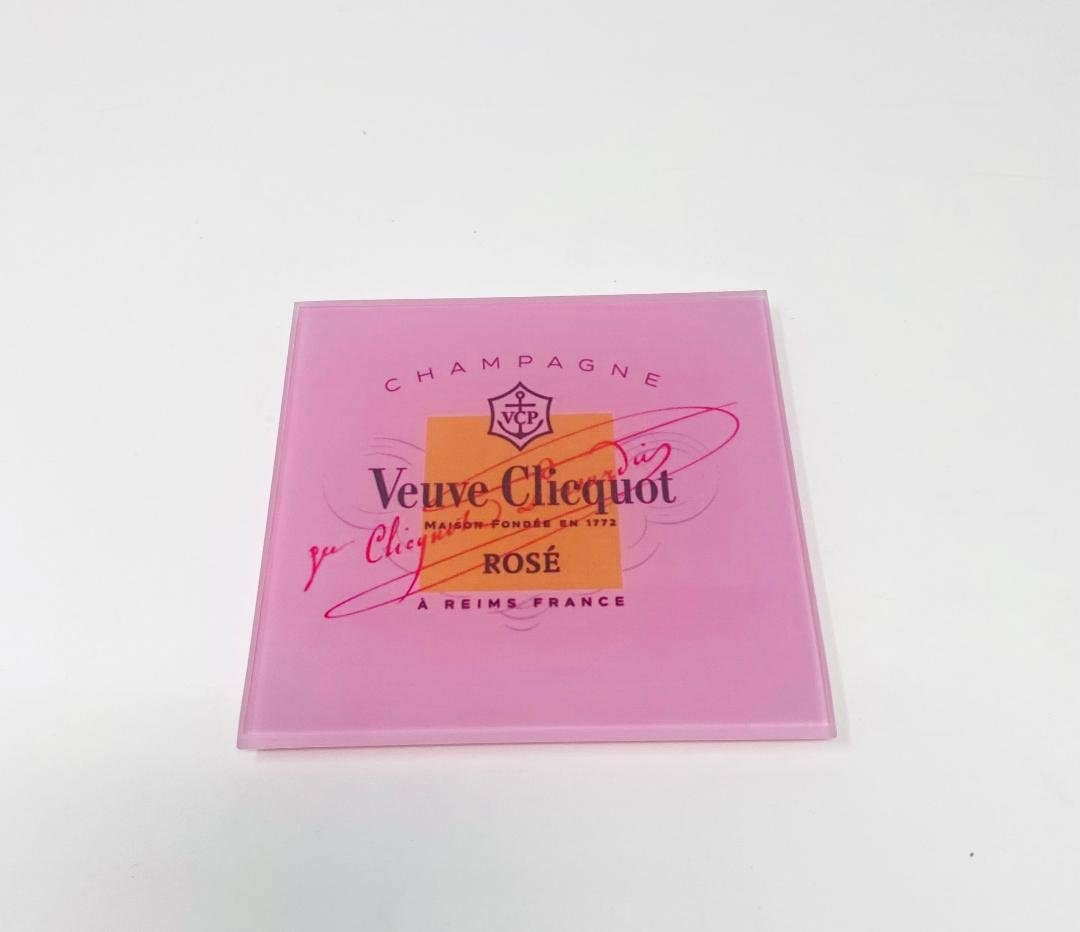 Pink Champagne Coaster Set